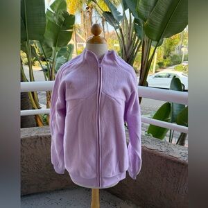 Adidas lilac fleece jacket